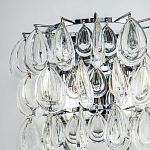 Бра с хрустальными подвесками в виде капель Antoine Crystal Drops Chrome Wall Lamp варинант исполнения - 3 | Loft Concept в Рязани