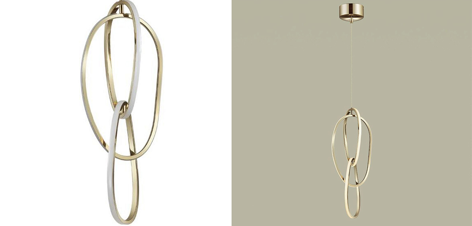 Подвесной светильник 3 Chain Link Gold 61 Подвесной светильник 3 Chain Link Gold 61 - Loft-Concept в Рязани