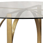 Стол обеденный круглый с основанием из 2-х пересекающихся колец Modern Geometric Silhouette варинант исполнения - 1 | Loft Concept в Рязани