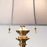 Торшер цвета латунь с белым текстильным абажуром Feiss варинант исполнения - 5 | Loft Concept в Рязани