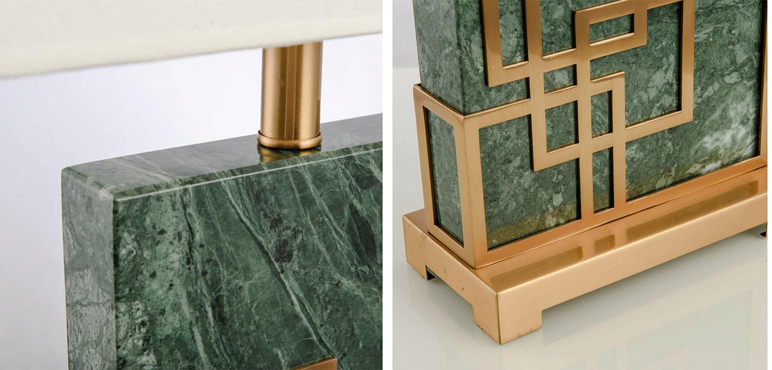 Настольная лампа Table Lamp marble green Настольная лампа Table Lamp marble green - Loft-Concept в Рязани