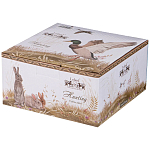 Чайная пара из фарфора с изображением собаки и уток 300 мл Hunting Porcelain Collection варинант исполнения - 4 | Loft Concept в Рязани