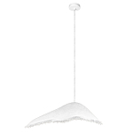 Подвесной светильник с асимметричным волнообразным абажуром и фактурной бахромой по краю Tactile Line варинант исполнения - 2 | Loft Concept в Рязани