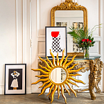 Зеркало-солнце круглое с золотыми с лучами Rays of Peace варинант исполнения - 3 | Loft Concept в Рязани