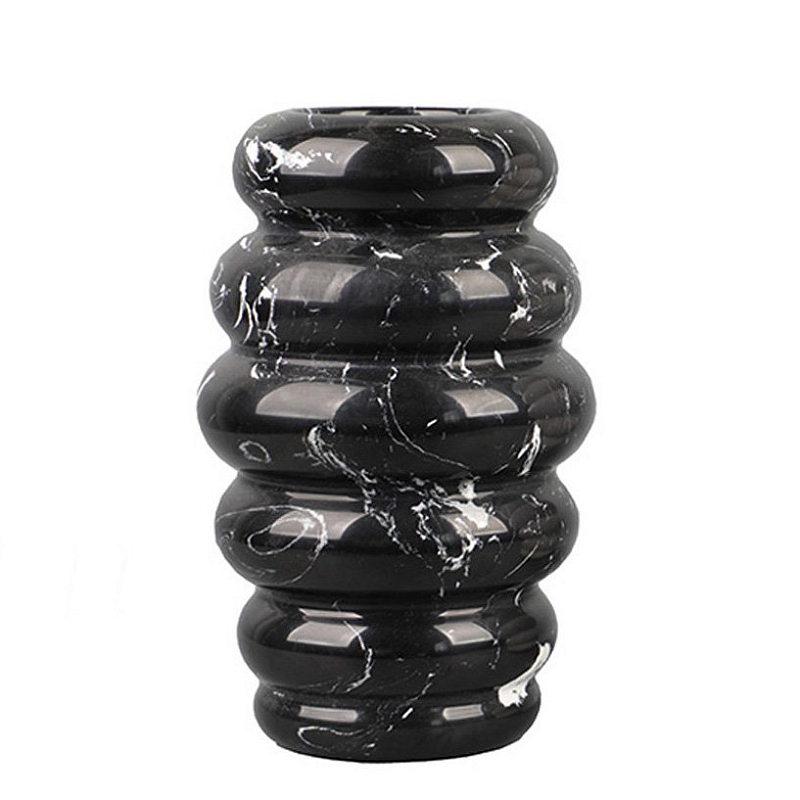 Ваза ORGANIC LARGE VASE Black Черный в Рязани | Loft Concept 