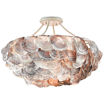 Потолочный светильник с каскадным абажуром из ракушек Sea Ravens варинант исполнения - 2 | Loft Concept в Рязани