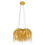 Люстра подвесная круглая с изогнутыми металлическими дугами и ниспадающими цепочками 65 см Atlantis Chain варинант исполнения - 4 | Loft Concept в Рязани