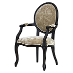 Стул из массива березы с подлокотниками и мягкой обивкой Vintage варинант исполнения - 1 | Loft Concept в Рязани