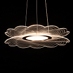 Люстра с прозрачным волнистым плафоном в форме цветка Ethereal Bloom варинант исполнения - 5 | Loft Concept в Рязани