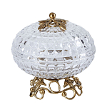 Конфетница из прозрачного рельефного стекла Eden Garden варинант исполнения - 9 | Loft Concept в Рязани