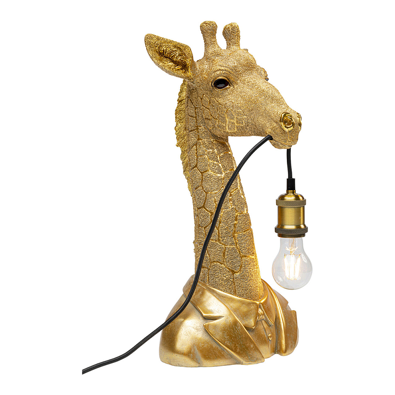 Настольная лампа в детскую Жираф в золотом костюме Золотой в Рязани | Loft Concept 