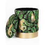 Пуф Leopards in the ferns варинант исполнения - 2 | Loft Concept в Рязани