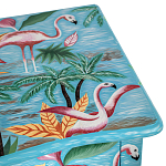 Комод с росписью Розовый фламинго L.XV CHEST OF DRAWERS Flowers with Flamingo варинант исполнения - 4 | Loft Concept в Рязани