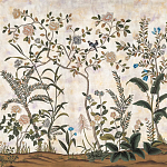 Обои ручная роспись Siam White Metal варинант исполнения - 1 | Loft Concept в Рязани