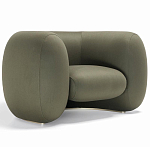 Дизайнерское полукруглое мягкое кресло CINNAMON Armchair варинант исполнения - 1 | Loft Concept в Рязани