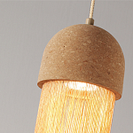 Подвесной светильник натуральная пробка с бахромой Natural Cork варинант исполнения - 3 | Loft Concept в Рязани