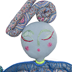 Кукла из одежды и павлопосадских платков Rusalka Blue Jeans 2 варинант исполнения - 2 | Loft Concept в Рязани