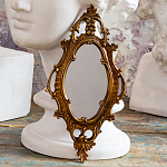 Зеркало настенное в ажурной раме бронзового цвета Classic Ornament Mirror варинант исполнения - 3 | Loft Concept в Рязани