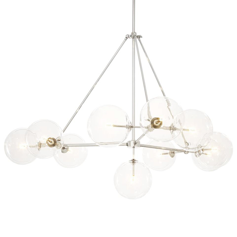 Люстра Chandelier Bermude Никель Прозрачное Стекло в Рязани | Loft Concept 