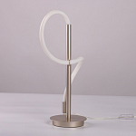 Настольная лампа белым изогнутым плафоном на круглой подставке Luke Lampco Tracer Lamp варинант исполнения - 8 | Loft Concept в Рязани