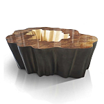 Кофейный стол Burl Exotic tree Coffee Table Black варинант исполнения - 1 | Loft Concept в Рязани