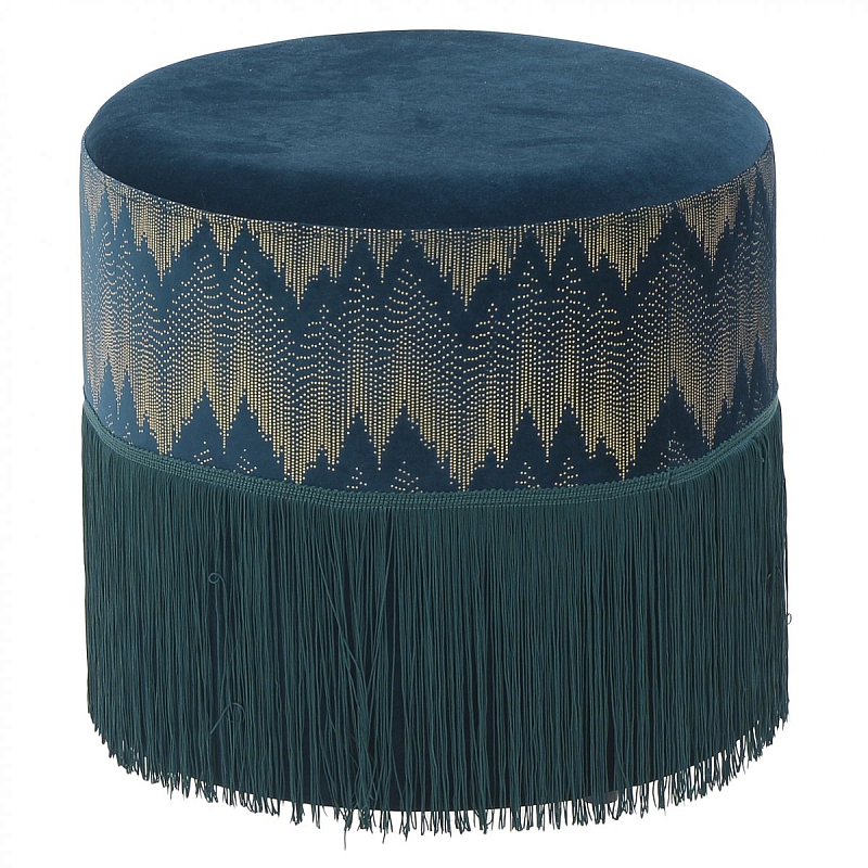 Пуф Fringe Blue Синий Пуф Fringe Blue Синий в Рязани | Loft Concept