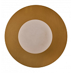 Бра круглое с плафоном из натурального камня на латунном основании Cryptocrystalline Stone варинант исполнения - 3 | Loft Concept в Рязани