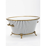 Кашпо Black white stripe варинант исполнения - 2 | Loft Concept в Рязани