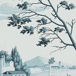 Обои ручная роспись Views of Italy Mare Verde варинант исполнения - 3 | Loft Concept в Рязани