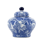 Ваза с крышкой в китайском стиле Гранатовое дерево Blooming Pomegranate варинант исполнения - 8 | Loft Concept в Рязани