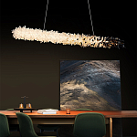 Люстра линейная светодиодная из необработанных кристаллов Mountain Comet варинант исполнения - 4 | Loft Concept в Рязани