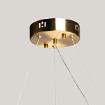 Люстра круглая золотого цвета с прозрачными рельефными стеклянными вставками Textured Glass Chandelier варинант исполнения - 11 | Loft Concept в Рязани