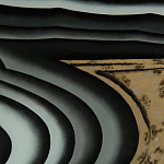 Дизайнерский комод с 4-мя дверцами в черно-золотых тонах Calista варинант исполнения - 1 | Loft Concept в Рязани