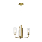  Люстра с прозрачными рифлеными цилиндрическими плафонами Kichler варинант исполнения - 2 | Loft Concept в Рязани