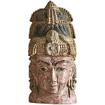 Арт-объект на стену Маска из массива акации Acacia Mask варинант исполнения - 5 | Loft Concept в Рязани