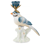 Фарфоровый подсвечник с птицей Eden Garden варинант исполнения - 1 | Loft Concept в Рязани