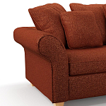 Мебельная ткань Шенилл терракотовый цвет 138 см T4-44 варинант исполнения - 5 | Loft Concept в Рязани