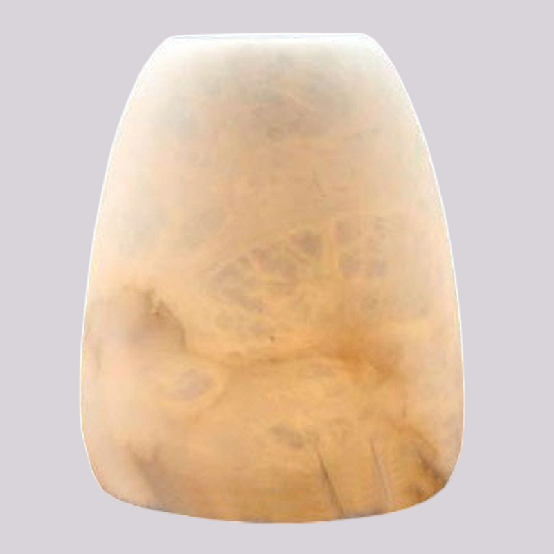 Настольная лампа в форме трапеции из натурального камня Soft Glow of Stone Латунь Белый Настольная лампа в форме трапеции из натурального камня Soft Glow of Stone Латунь Белый в Рязани | Loft Concept