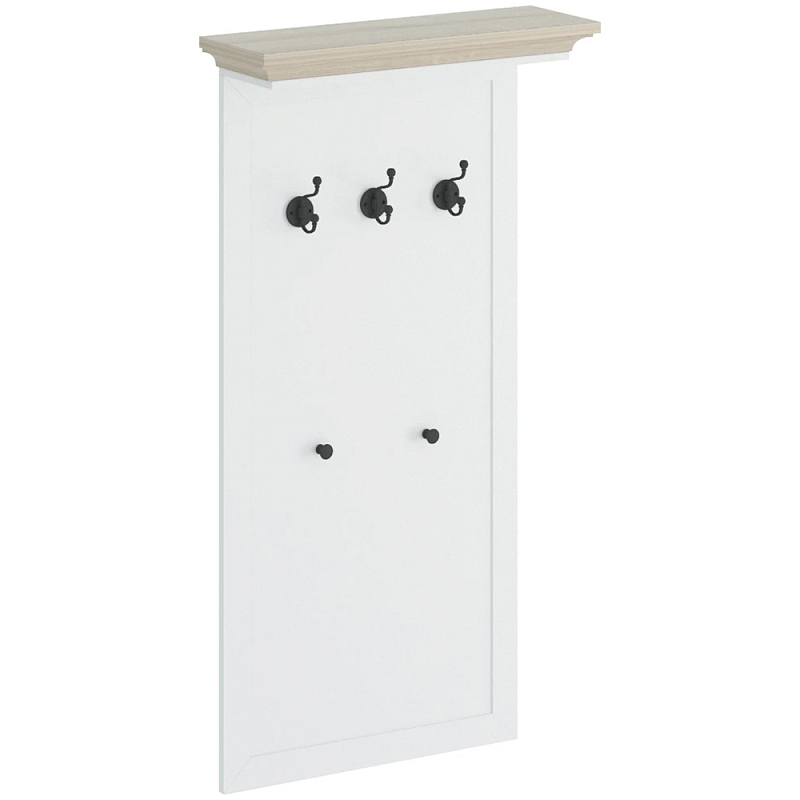 Вешалка Percent White Hanger Белый Бежевый Черный Вешалка Percent White Hanger Белый Бежевый Черный в Рязани | Loft Concept