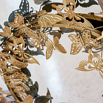 Зеркало круглое в металлической раме украшенной фигурами бабочек Butterflies варинант исполнения - 3 | Loft Concept в Рязани
