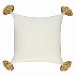 Чехол на подушку с кисточками и вышивкой птиц Ethnic mix Birds Square варинант исполнения - 4 | Loft Concept в Рязани