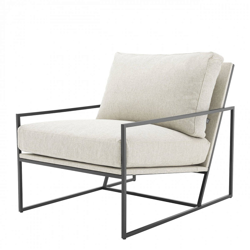 Кресло Eichholtz Chair Rowen Молочный Темная бронза Кресло Eichholtz Chair Rowen Молочный Темная бронза в Рязани | Loft Concept