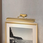 Светильник для картин цвета состаренная латунь с широким плафоном на прямоугольном основании Elstead Lighting варинант исполнения - 6 | Loft Concept в Рязани