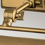 Светильник для картин цвета состаренная латунь с широким плафоном на прямоугольном основании Elstead Lighting варинант исполнения - 10 | Loft Concept в Рязани