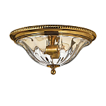 Потолочный светильник цвета латунь с прозрачным плафоном в форме чаши Hinkley варинант исполнения - 1 | Loft Concept в Рязани