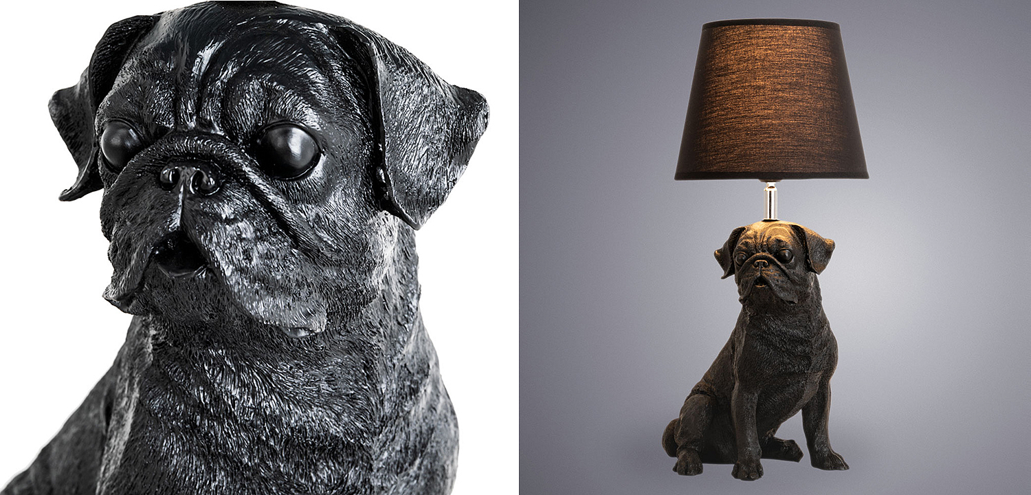 Настольная лампа Black Bulldog Table Lamp Настольная лампа Black Bulldog Table Lamp - Loft-Concept в Рязани