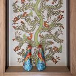 Обои с вышивкой ручной работы Fyodor Original colourway on linen варинант исполнения - 1 | Loft Concept в Рязани