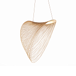 Подвесной светильник фигурный из деревянных прутьев Ecofriendly Light Source варинант исполнения - 2 | Loft Concept в Рязани