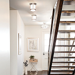 Потолочный светильник для ванных комнат со стеклянным плафоном и одной лампой Hinkley варинант исполнения - 5 | Loft Concept в Рязани