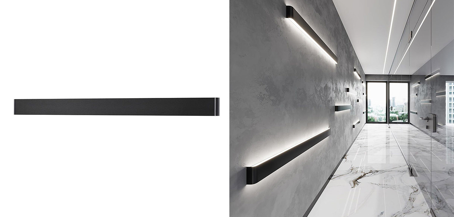 Бра Obverse Black Long Wall lamp Бра Obverse Black Long Wall lamp - Loft-Concept в Рязани